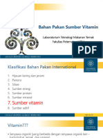 Bahan Pakan Sumber Vitamin: Laboratorium Teknologi Makanan Ternak Fakultas Peternakan UGM