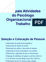 Atividades Do Psicologo Organizacional e Do Trabalho