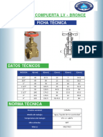 Válvula Compuerta LV - Ficha Técnica