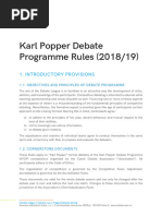 KP Debate Programme Rules