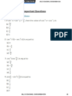 Chapter 2 Inverse Trigonometric Functions (Work Sheet)