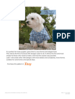 Dog Shirt Patterns - PDF PATTERN - Mimi & Tara