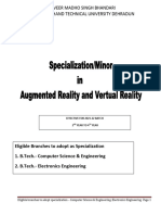 Specilization in Ar&vr