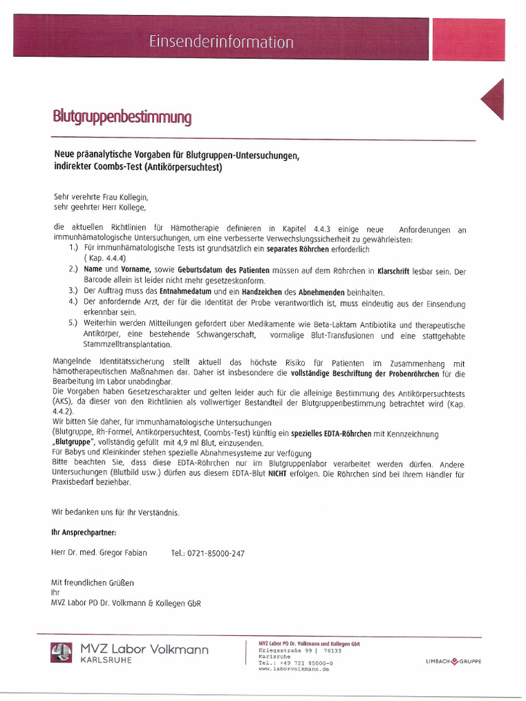 Blutgruppenbestimmung | PDF