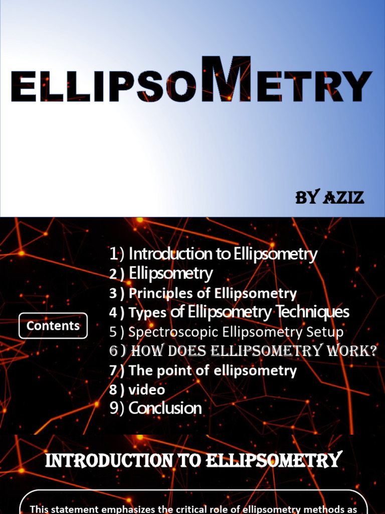 Ellipsometry PDF Radiation Waves
