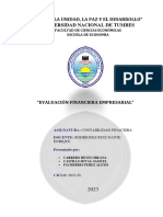 Contabilidad Financiera, Evaluación de Situación Empresarial