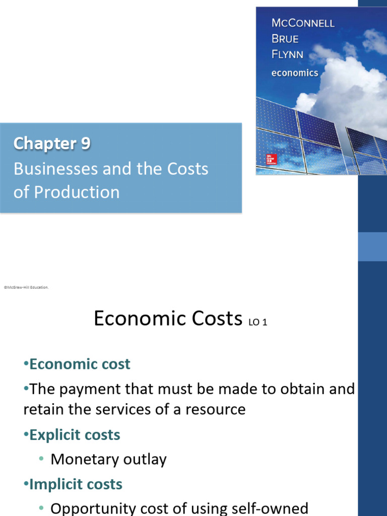Costs of Production in Business | PDF | Average Cost | Marginal Cost
