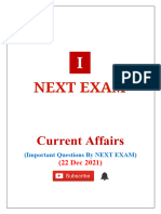 22 December 2021 Current Affairs by NEXT EXAM