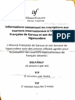 Procédure D'inscription Au TCF Gra & Ndéré