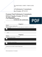 Examan Final Enfermeria Comunitaria II Prof Claudia Oviedo 071223