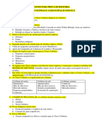 RESUMO PARA PROVA DE HISTÓRIA - Treze Colônias Dos EUA