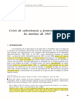 La Crisis de Subsistencia de 1847