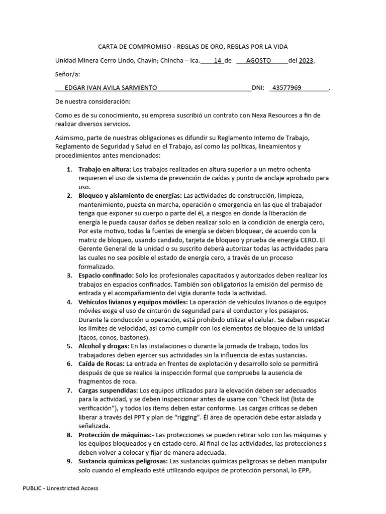 Reglas de ORO Por La Vida - EDGAR AVILA | PDF | Tecnología