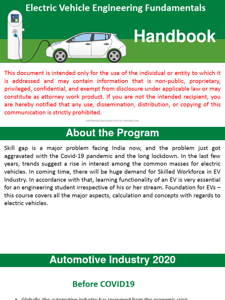 Hand Book EV Engineering Fundamentals PDF Electric Motor Electric