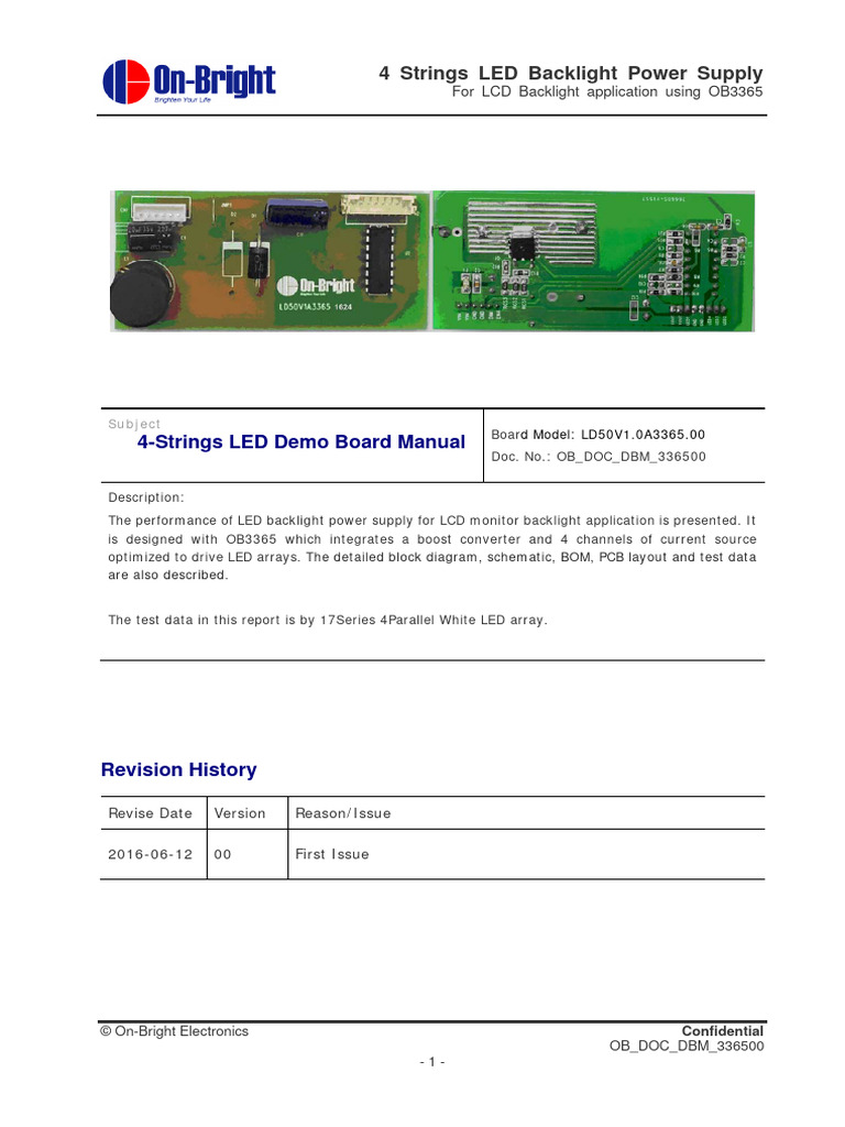 4-Strings LED Backlight Power Supply Guide | PDF | Power Supply | Backlight
