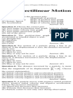 02 Rectilinear MotionQ1 Q27