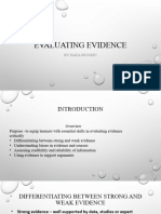 Evaluating Evidence