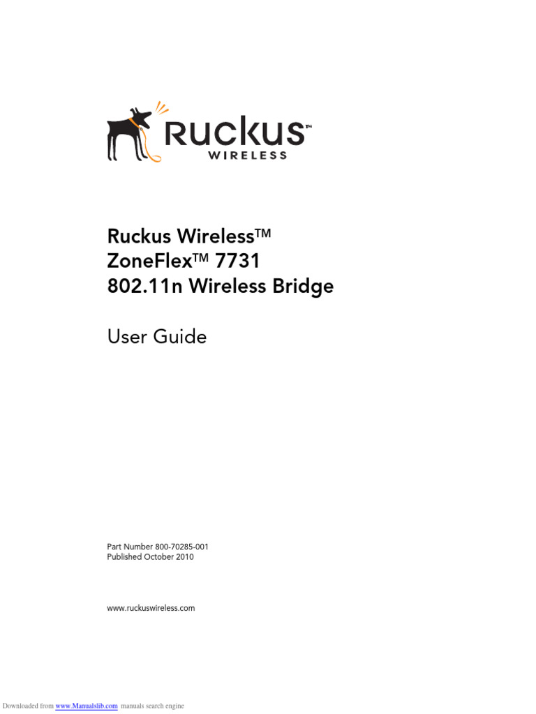 Ruckus ZoneFlex 7731 User Guide | PDF | Wireless Lan | Superuser