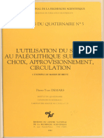 L'utilisation Du Silex Au Paléolithique Supérieur