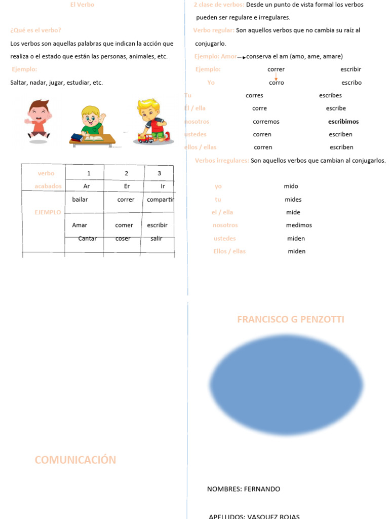 Los Verbos | PDF | Verbo | Lingüística
