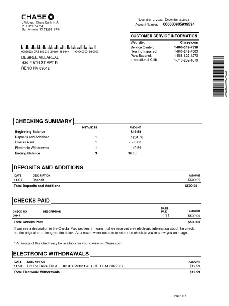 JPMCStatement | PDF | Credit Card | Cheque