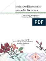 Proyecto Productivo Comunidad Poromana