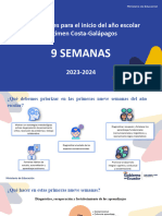 ORIENTACIONES INICIO AÑO ESCOLAR 9 SEMANAS