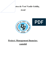 Proiect Managementul Financiar Contabil