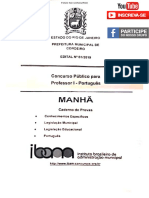 Ibam Professor I Português Cordeiro RJ Superior Prova e Gabarito