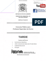 Ibam Professor Supervisor de Ensino Rio Das Ostras RJ Superior Prova
