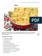 Gratinado de Batata e Milho