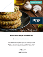 Easy Detox Vegetable Fritters - JJ Virgin
