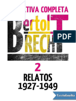 Relatos 19271949 - Bertolt Brecht