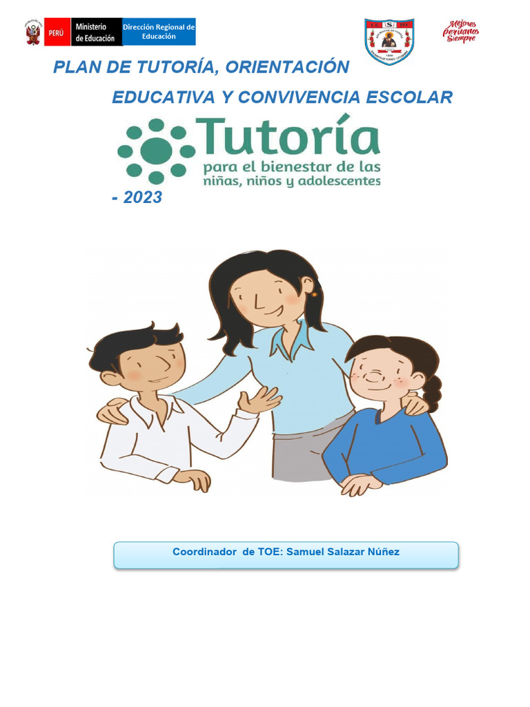 Plan de Tutoría y Convivencia Escolar 2023 | PDF | Educación primaria ...