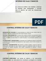 Tema Operaciones Basicas Control Interno de Caja y Bancos