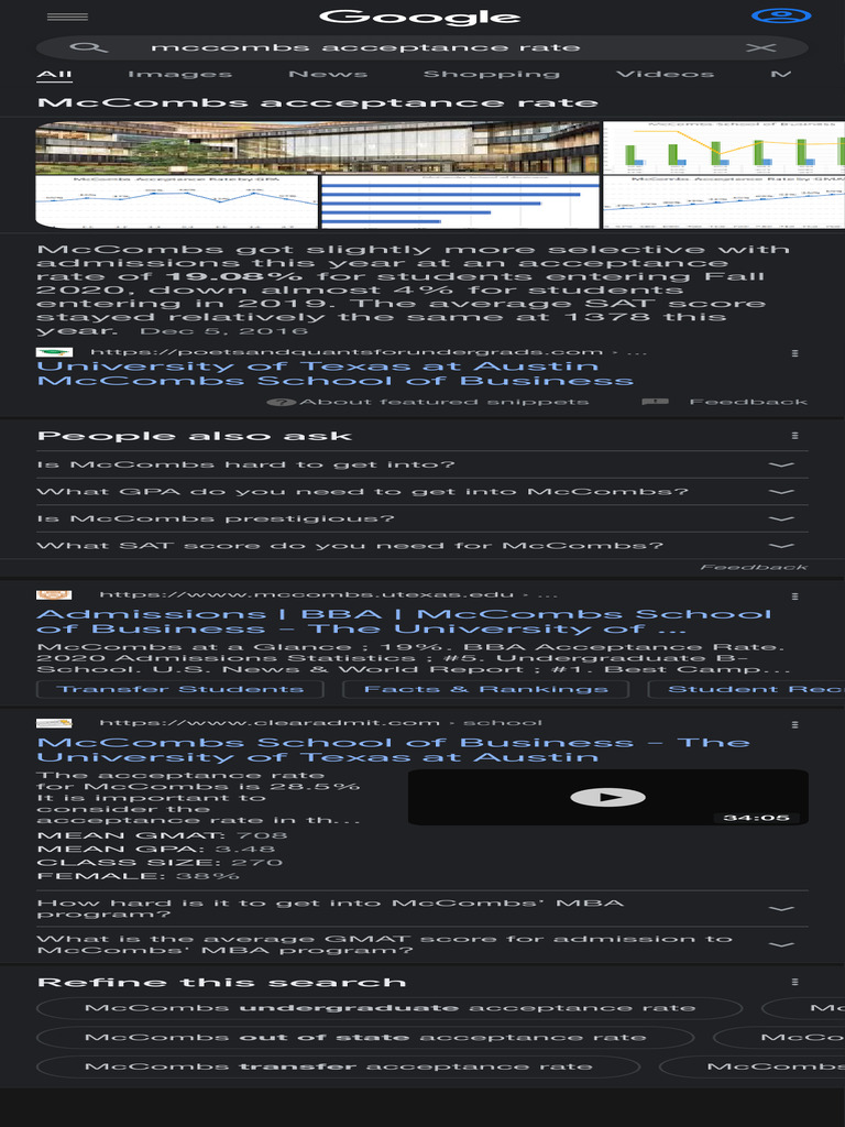 Ut Austin Mccombs Internal Transfer Acceptance Rate