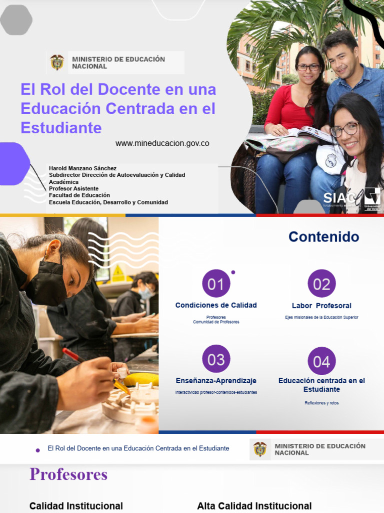 Rol del Docente en Educación Estudiantil | PDF | Maestros | Aprendizaje