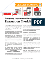 Emergency Planning Checklist Info