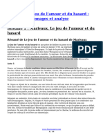 Marivaux Le Jeu de Lamour Et Du Hasard Resume Personnages Et Analyse