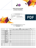 Absensi Latihan Pramuka Pasukan Penggala - Putra