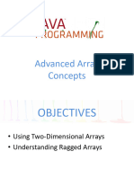 Advanced Array Concepts - 2D Array