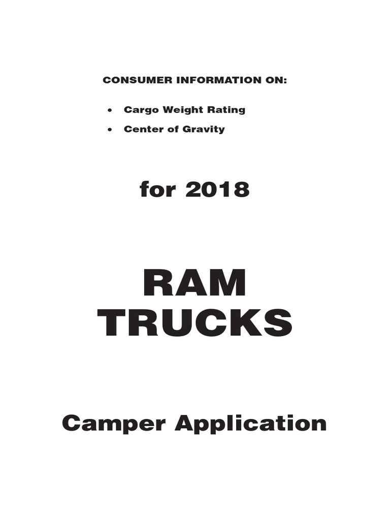 2018 DODGE RAM 2500 OWNERS MANUAL PDF visual data 2