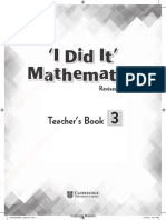 CUP Mathematics - I Did It - Book 3