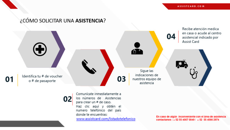 Solicitar Asistencia Médica Assist Card | PDF