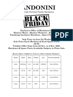 EXCLUSIVE OFFER MACHINES & SPARE PARTS BLACK FRIDAY by SANDONINI 22-11-02-12-23