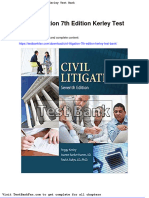 Civil Litigation 7th Edition Kerley Test Bank