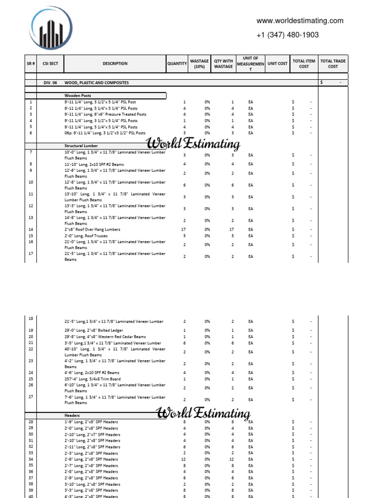 Lumber WPC Sample | PDF