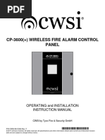 CP-3600 (+) Control Panel Manual (Rev F, 2017)