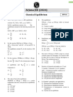 Chemical Equilibrium - DPP 04 (Of Lec 06) - Arjuna JEE 2024