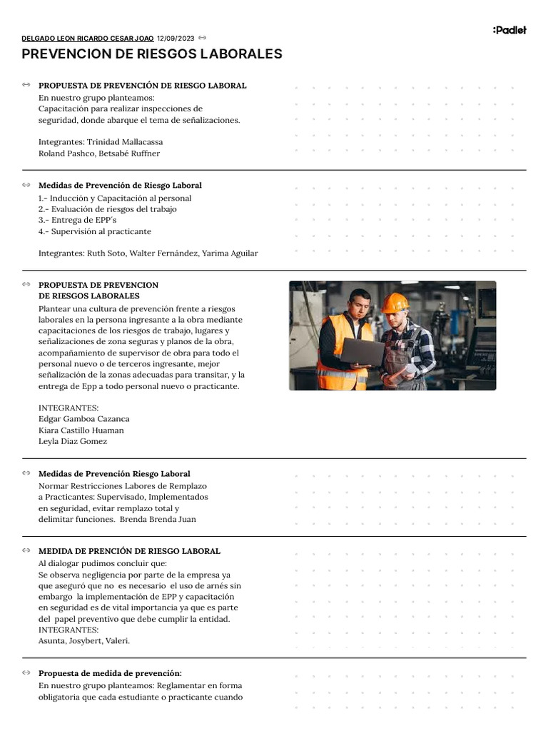 Prevencion de Riesgos Laborales | PDF